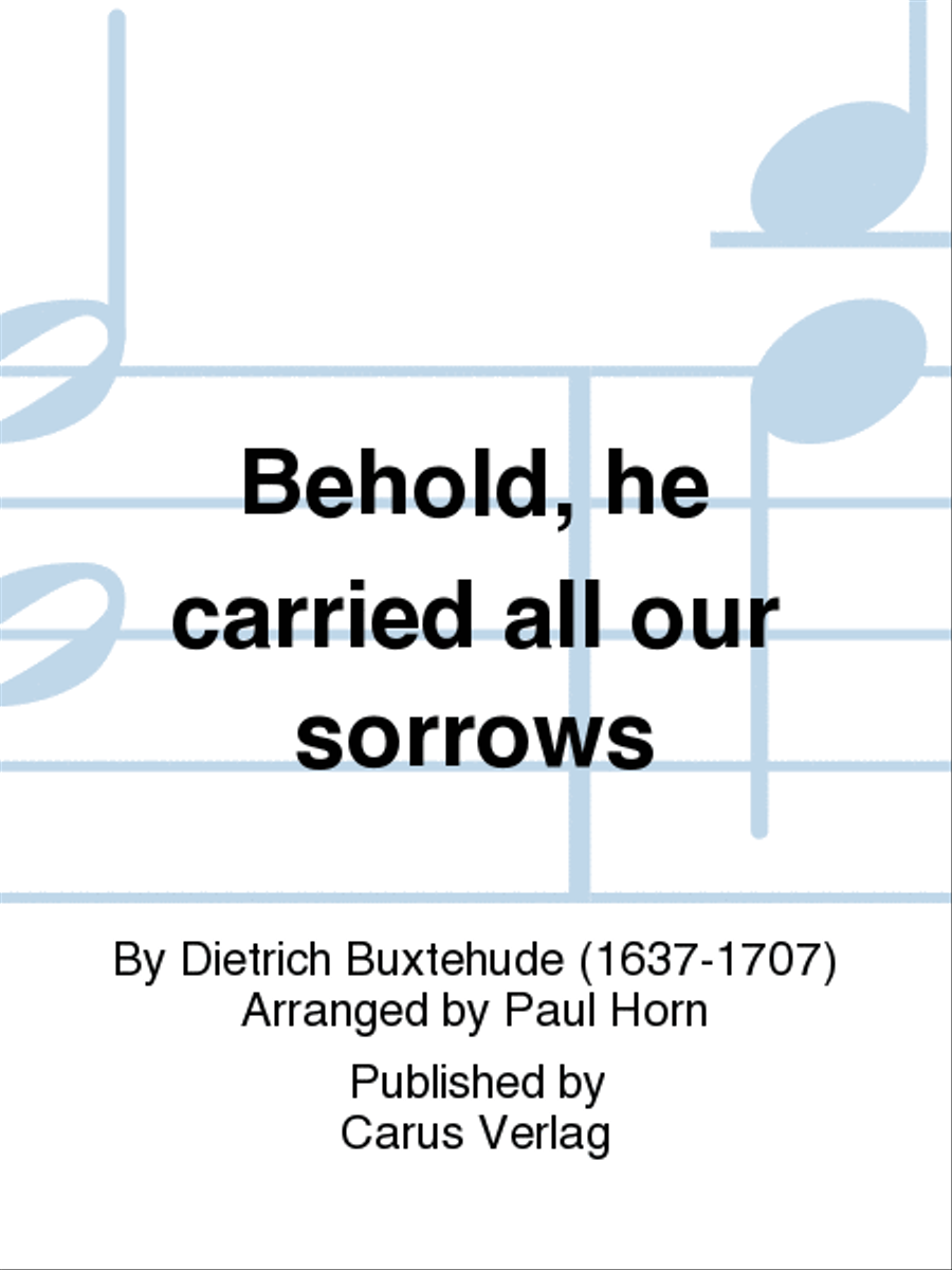 Behold, he carried all our sorrows (Furwahr, er trug unsere Krankheit) Double Bass scores gallery preview page 1