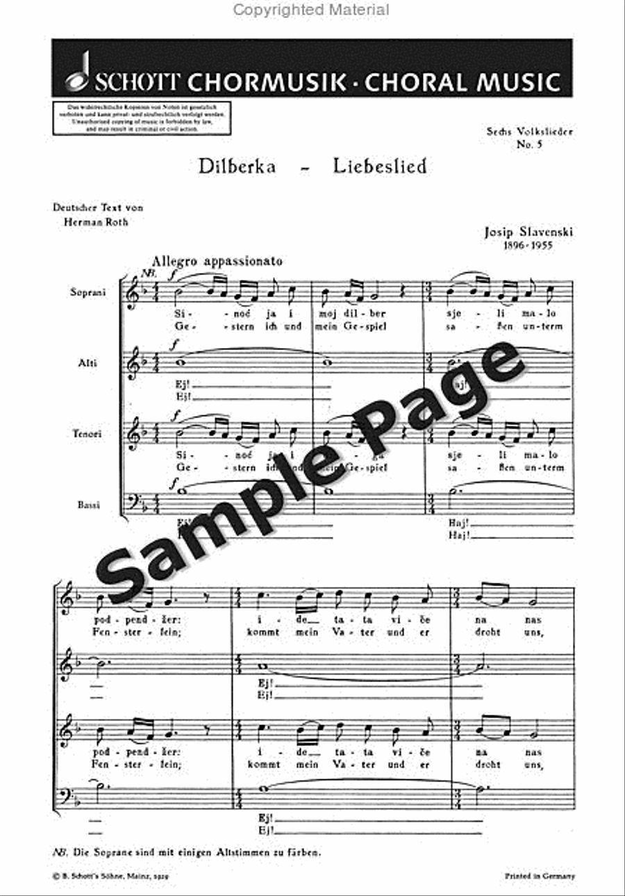 Liebeslied 4-Part scores gallery preview page 2