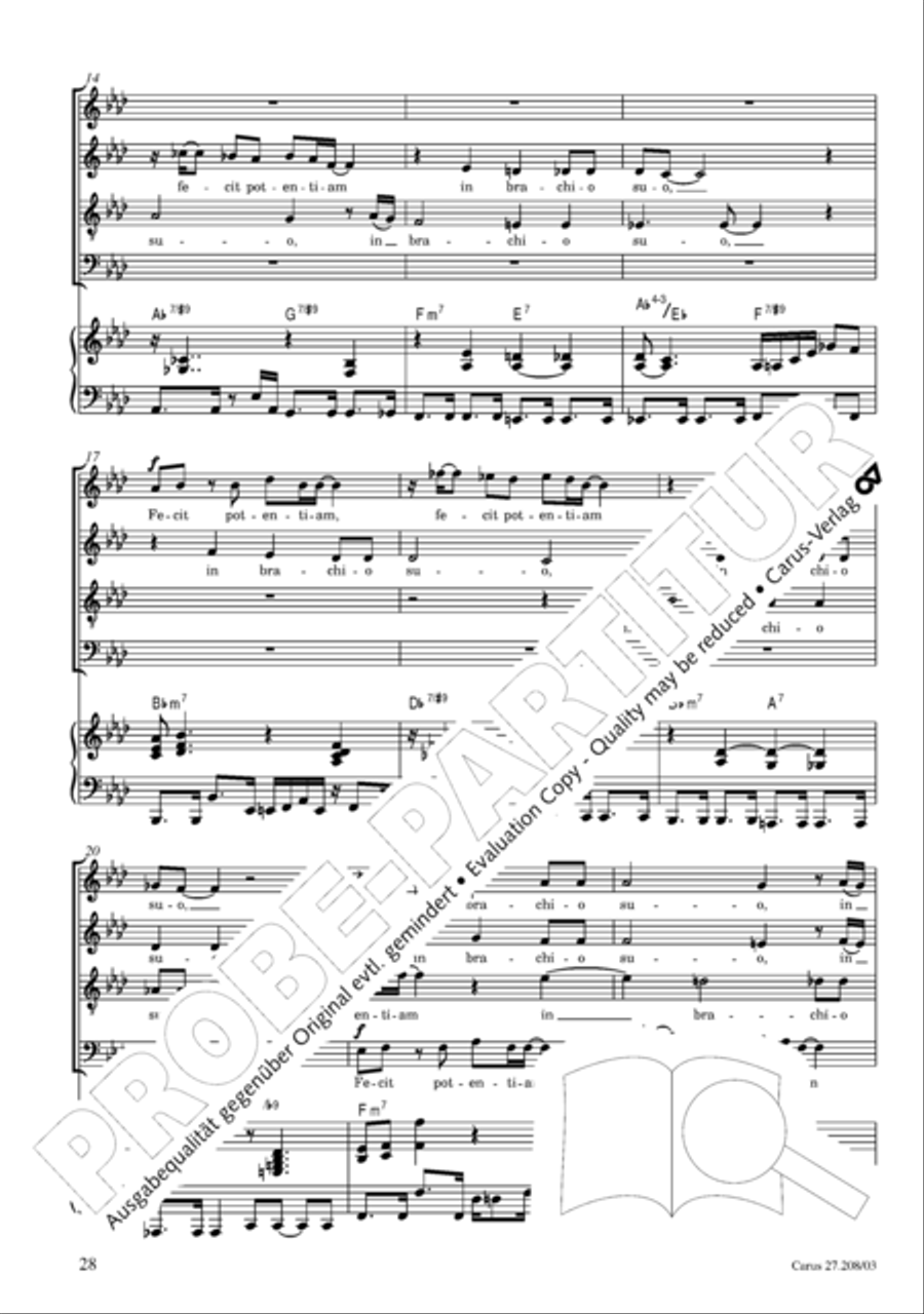 Magnificat Magnificat 4-Part scores gallery preview page 29