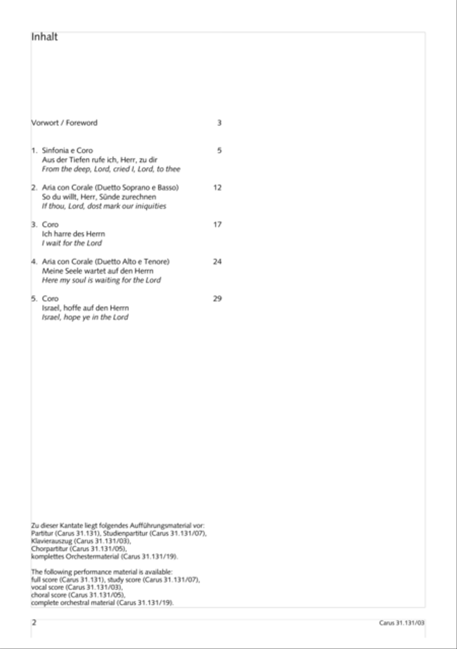 Form the deep, Lord, cried I, Lord, to Thee (Aus der Tiefe rufe ich, Herr, zu dir) 4-Part scores gallery preview page 3