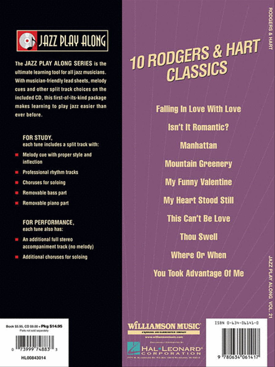 Rodgers & Hart Classics CD scores gallery preview page 2