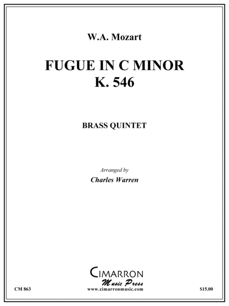 Wolfgang Amadeus Mozart: Fugue in C Minor, K. 546