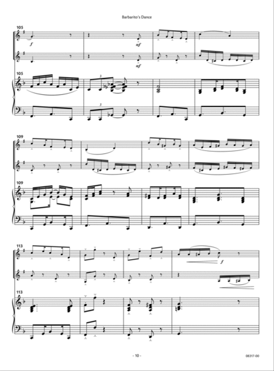 Barbarito's Dance Barbarito's Dance Clarinet Duet scores gallery preview page 8