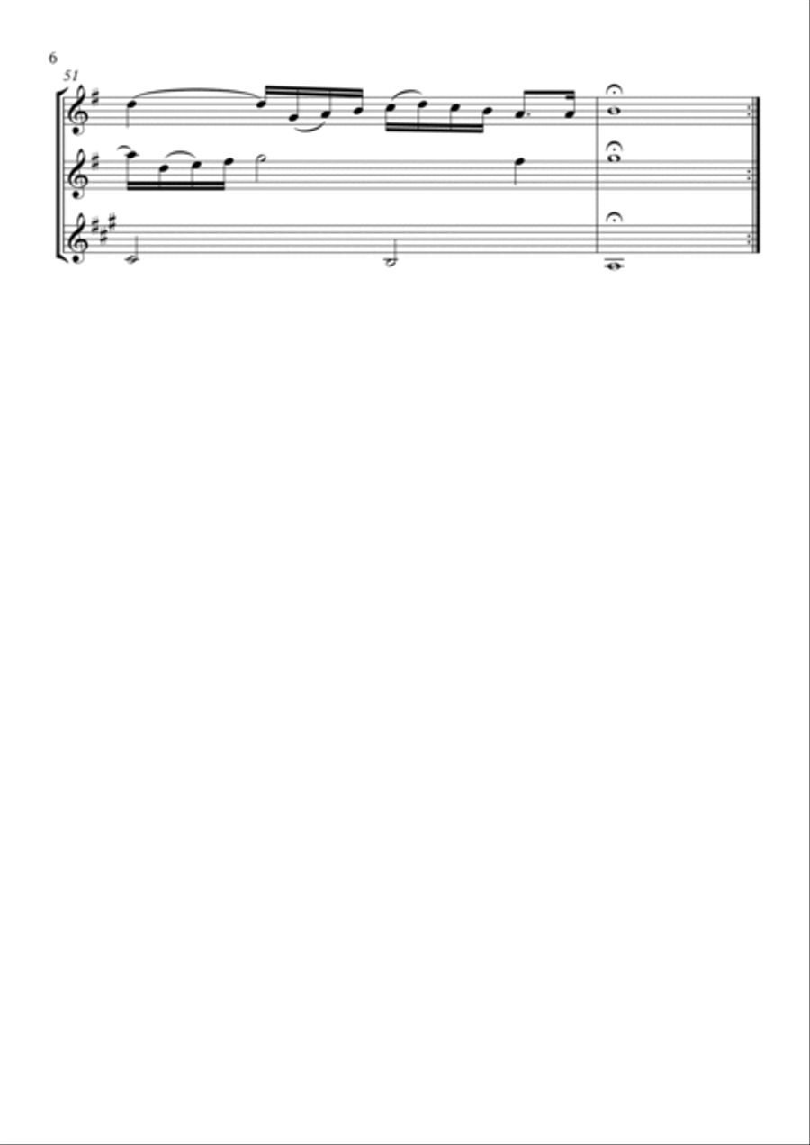 Sonata No.1 Woodwind Trio scores gallery preview page 6