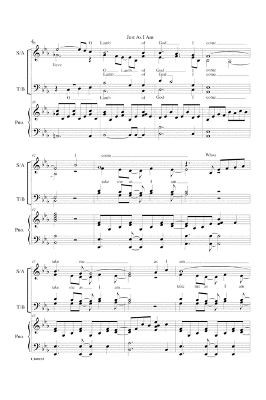 Just As I Am 4-Part scores gallery preview page 7