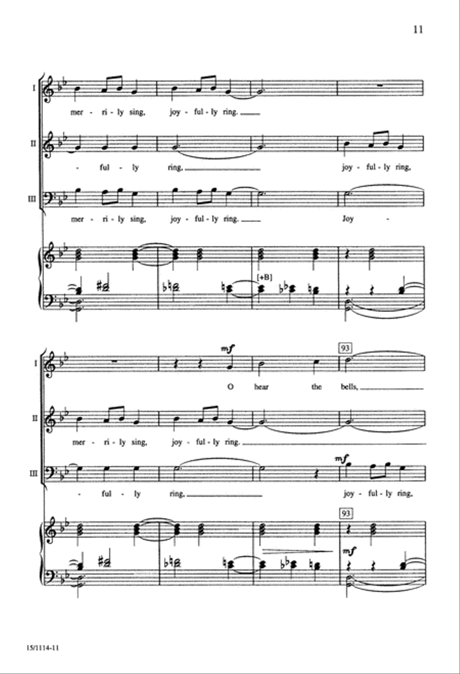 Ukrainian Bell Carol 3-Part scores gallery preview page 11