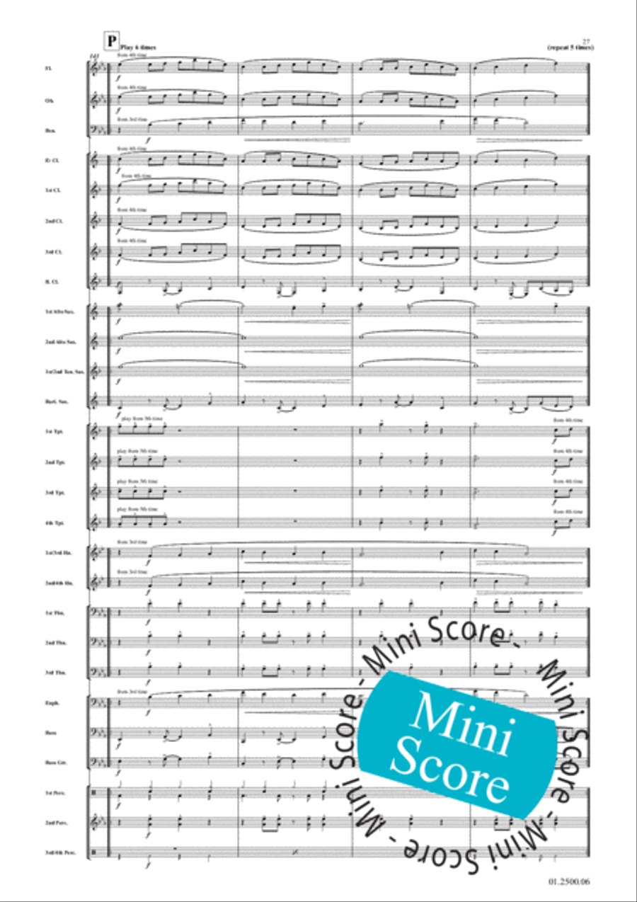 Greased Lightning Concert Band scores gallery preview page 31