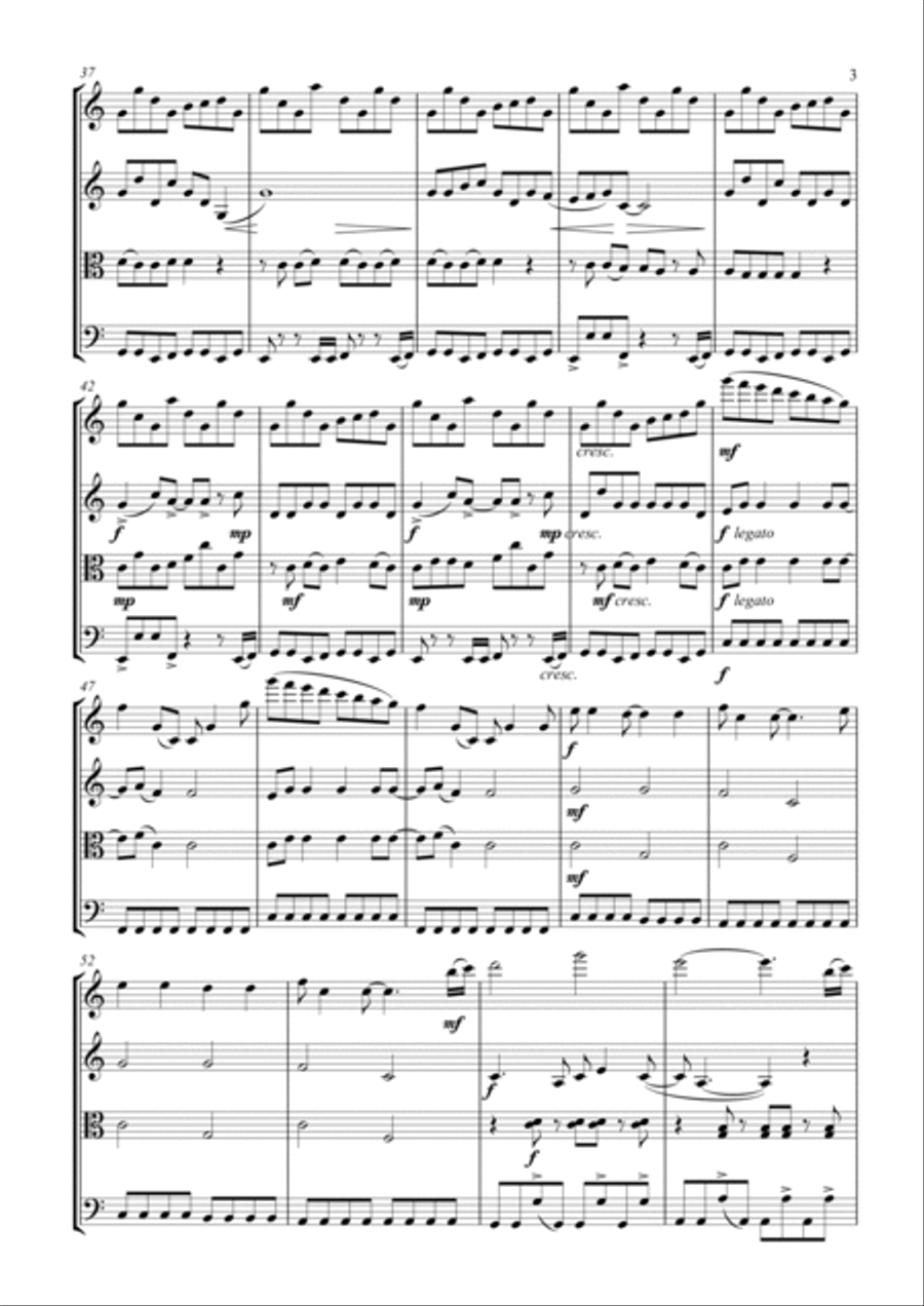 Video Killed The Radio Star String Quartet scores gallery preview page 3