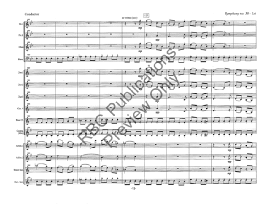 Symphony #38 Mvt 1 (Score) Score scores gallery preview page 16