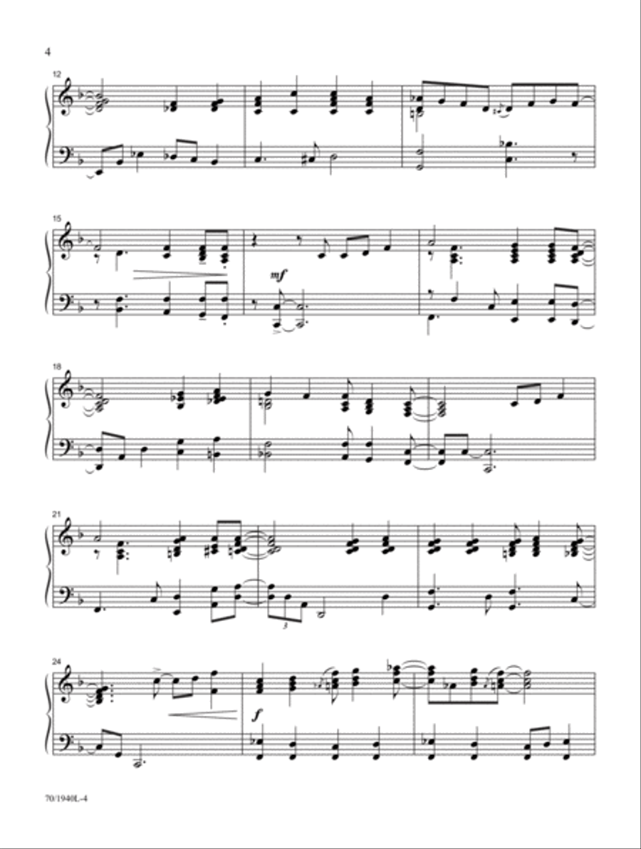 Mark Hayes Miniatures Piano Solo scores gallery preview page 4