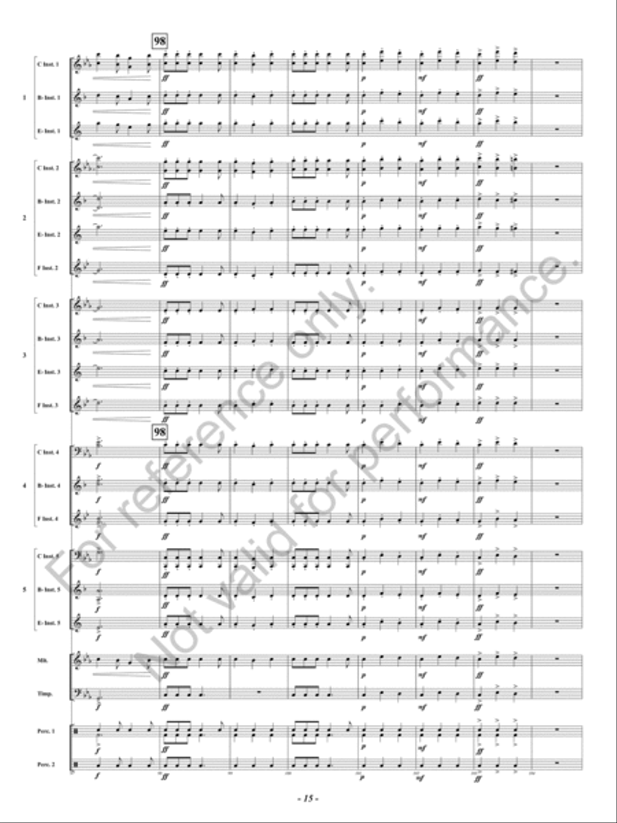 Ghillie Dhu Ghillie Dhu Concert Band scores gallery preview page 16