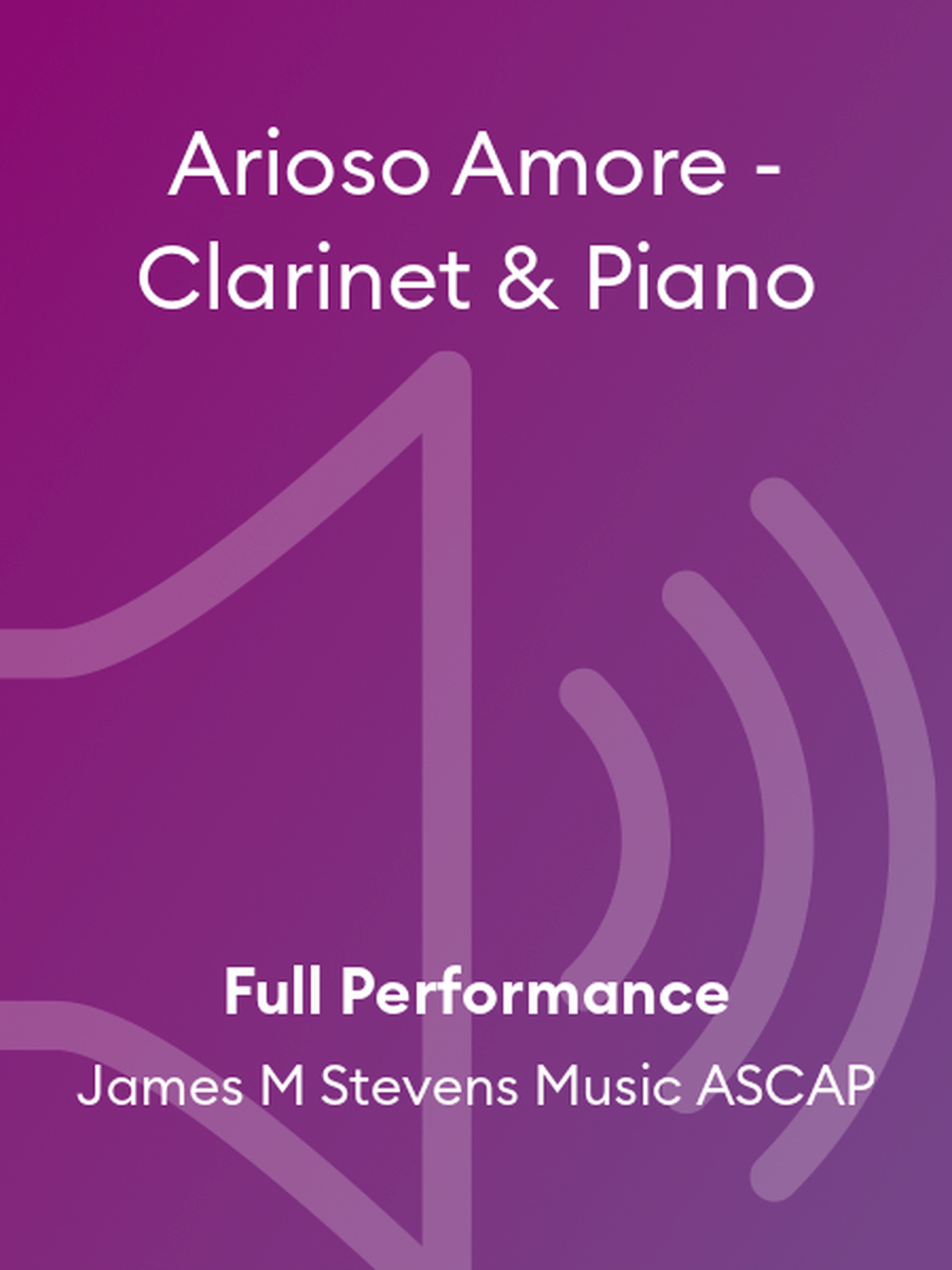 Arioso Amore - Clarinet & Piano