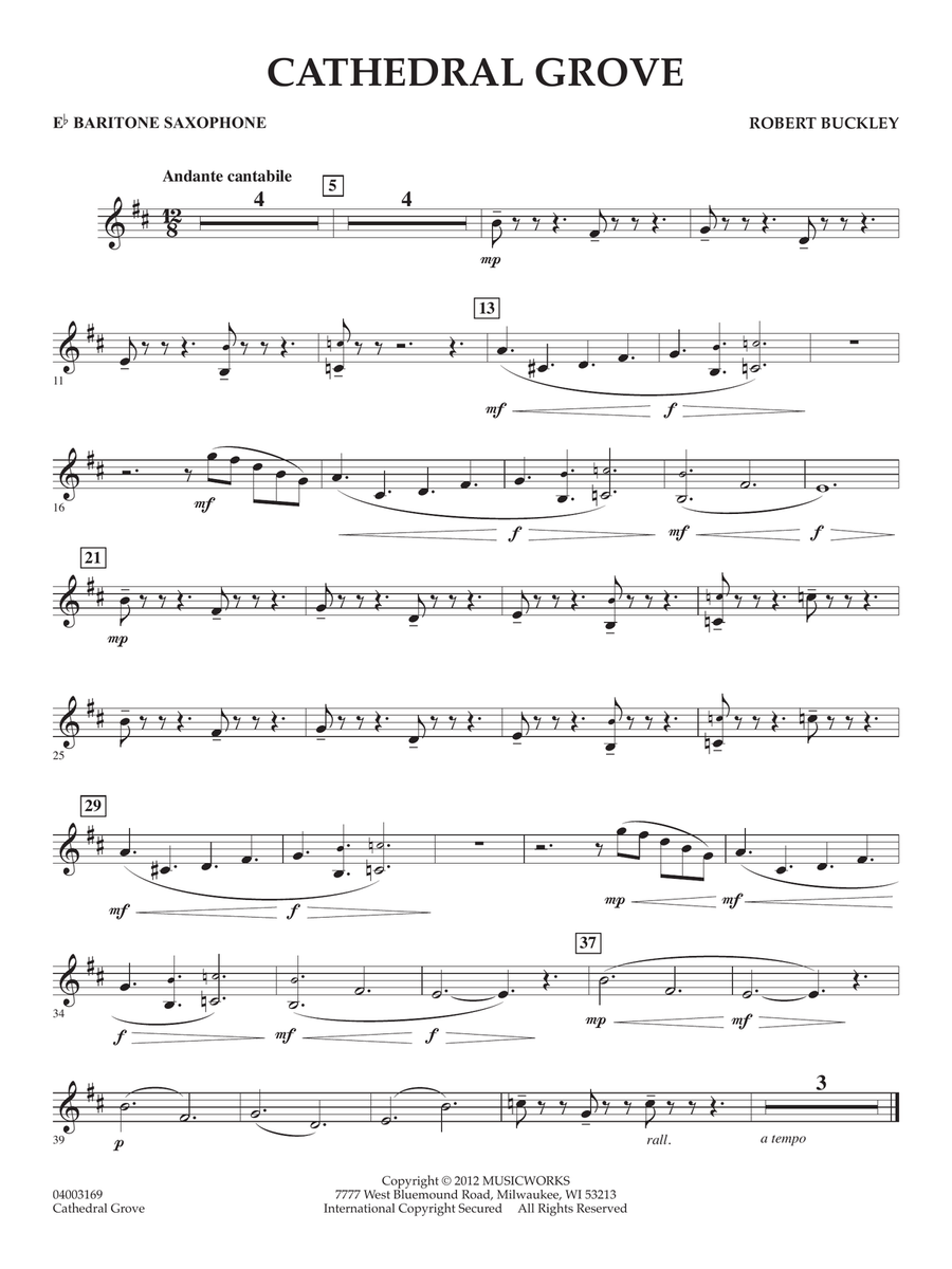 Cathedral Grove - Eb Baritone Saxophone