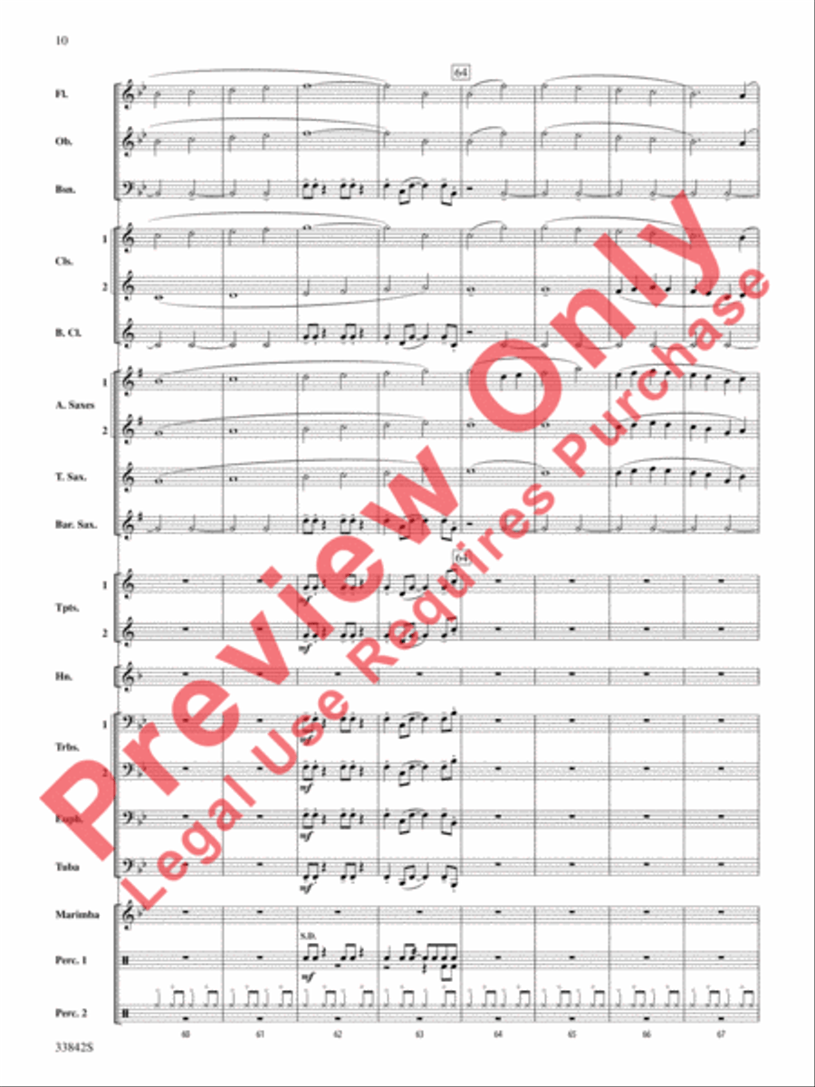 The Good King Swings! Concert Band scores gallery preview page 11