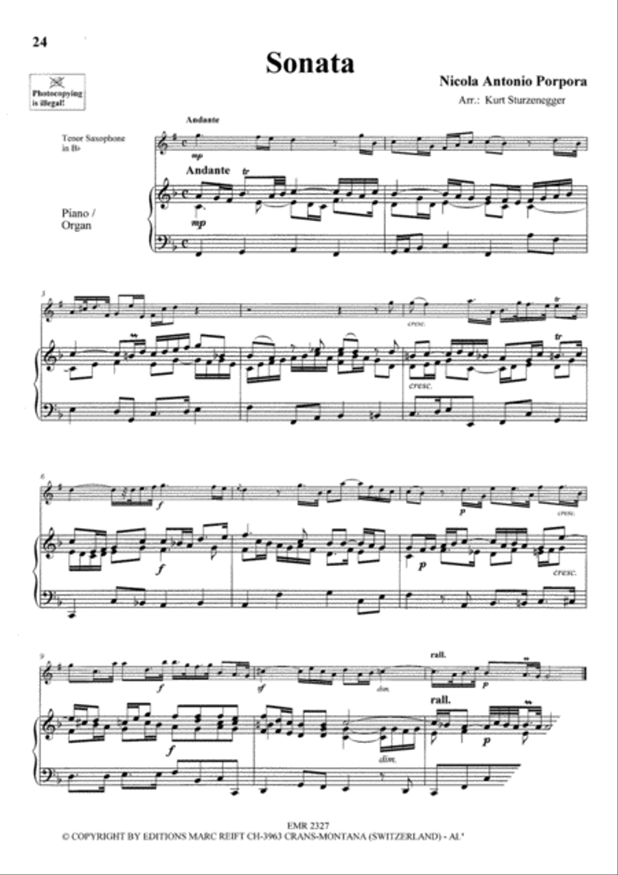 Baroque Masterpieces Baroque Masterpieces Tenor Saxophone scores gallery preview page 8