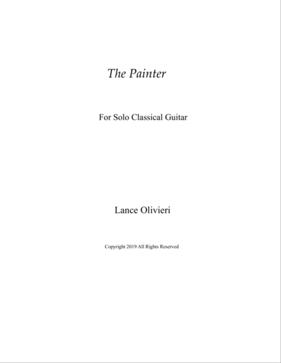 The Painter Guitar Solo scores gallery preview page 1