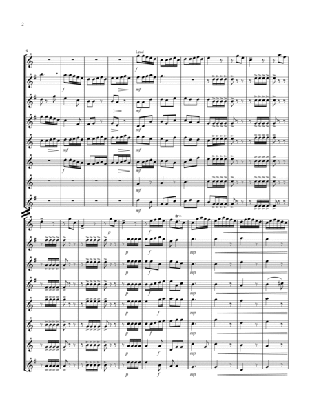 Allegro (from "Sonata for Trumpet") (Bb) (Saxophone Octet - 1 Sop, 3 Alto, 3 Tenor, 1 Bari) (Soprano image number null