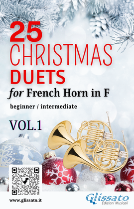 Book cover for 25 Christmas Duets for French Horn in F - VOL.1