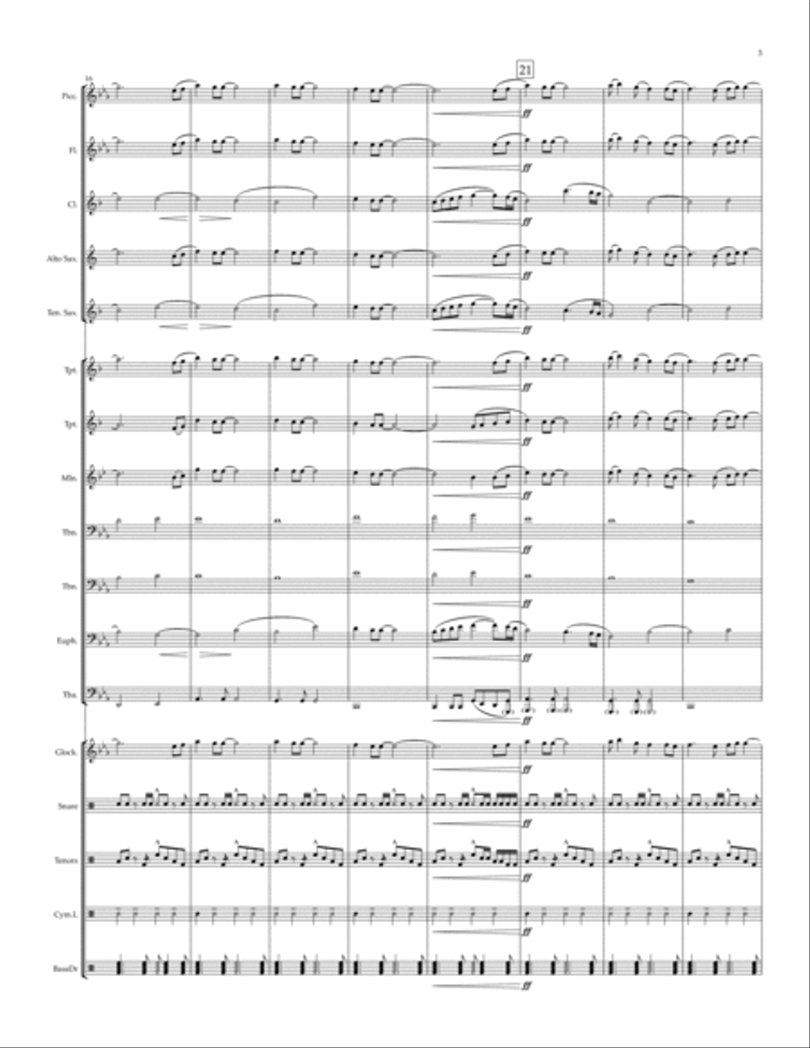 The Rumbling Marching Band scores gallery preview page 3