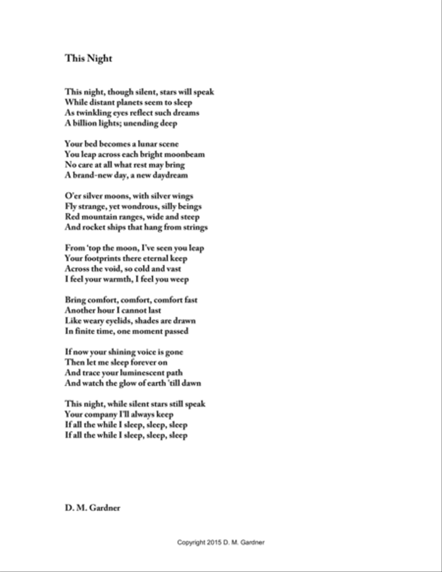This Night (SATB divisi, unaccompanied) Divisi scores gallery preview page 2