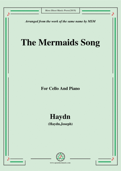 Haydn-The Mermaids Song, for Cello and Piano image number null