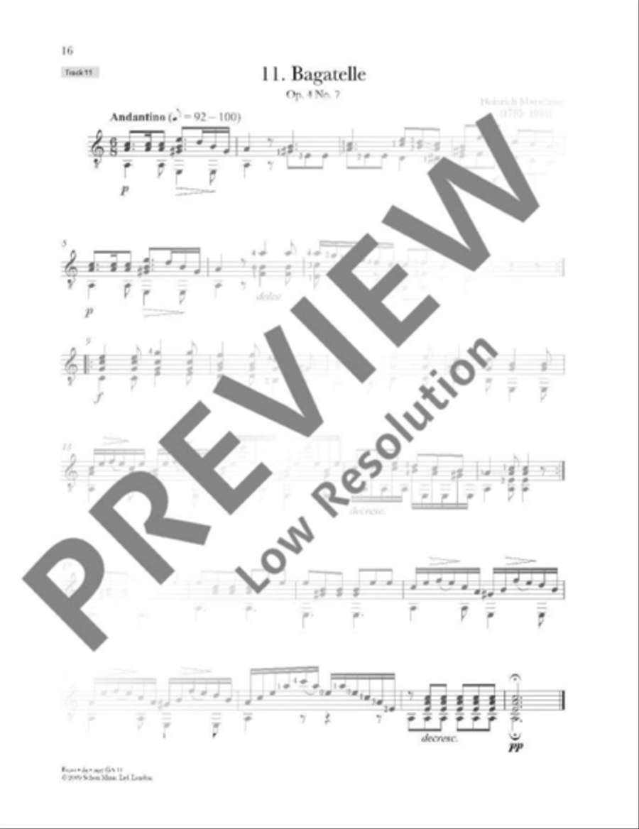 Romantic Guitar Anthology Classical Guitar scores gallery preview page 17