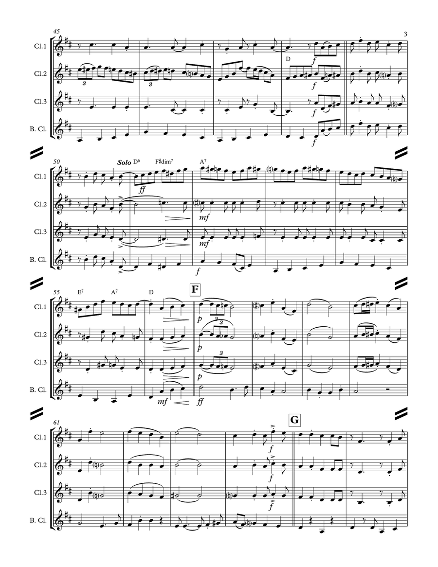 A Holly Jolly Christmas Woodwind Ensemble scores gallery preview page 4
