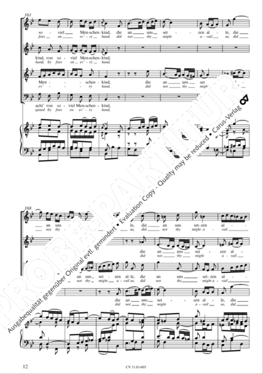 Were God not with us here today (War Gott nicht mit uns diese Zeit) STB scores gallery preview page 13