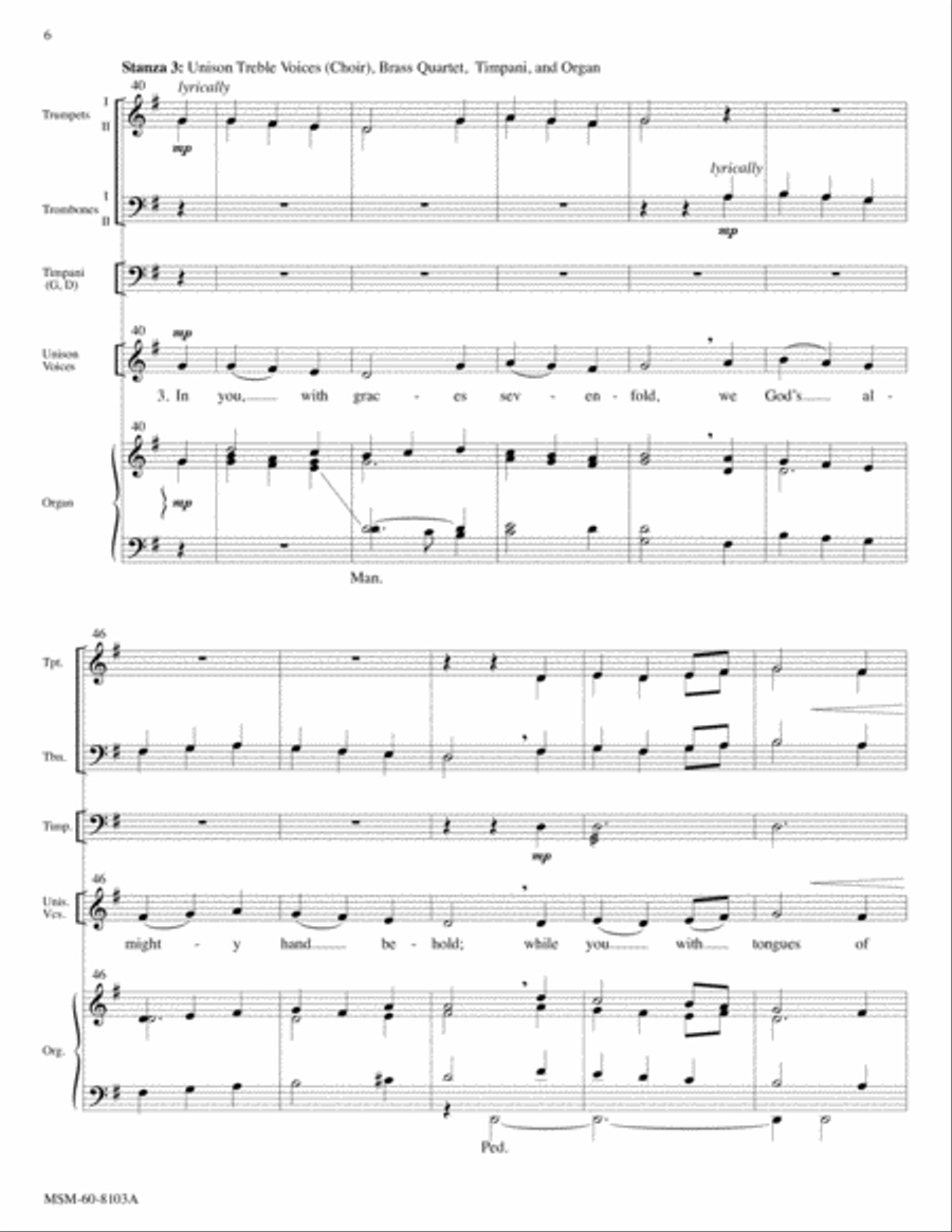 Creator Spirit, Heavenly Dove Choir scores gallery preview page 6