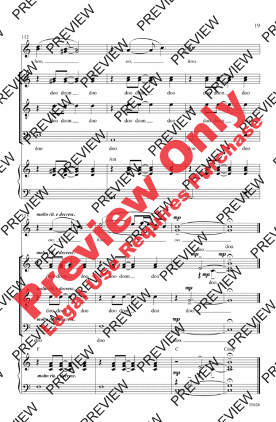 Over the Rainbow 4-Part scores gallery preview page 19