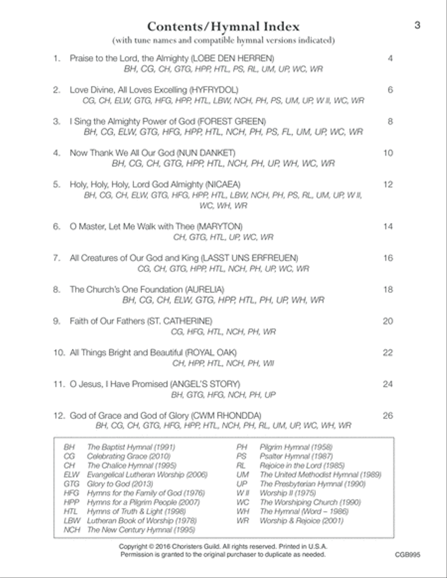 Easy Hymn Accompaniments Handbell Choir scores gallery preview page 4