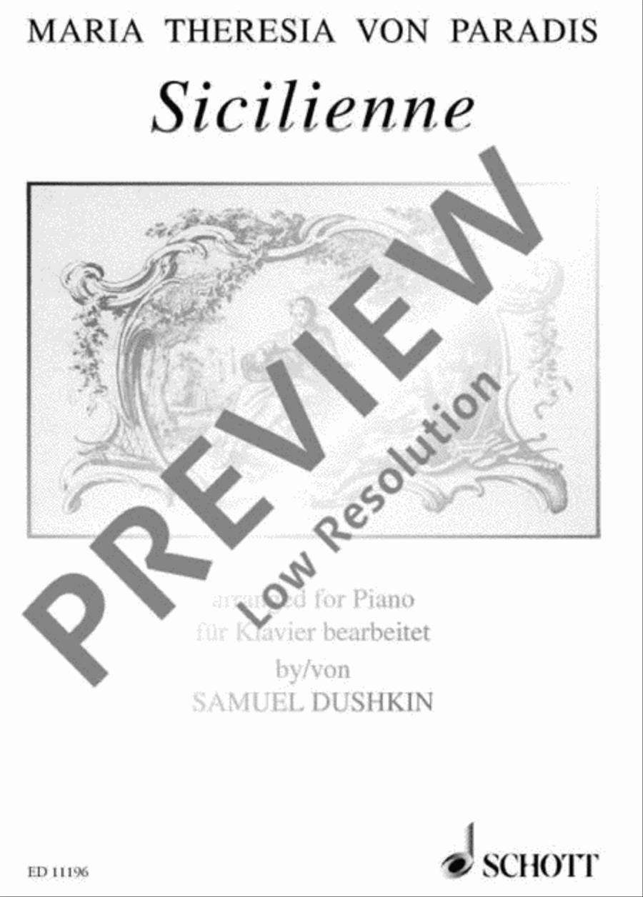 Sicilienne Sicilienne Piano Solo scores gallery preview page 2