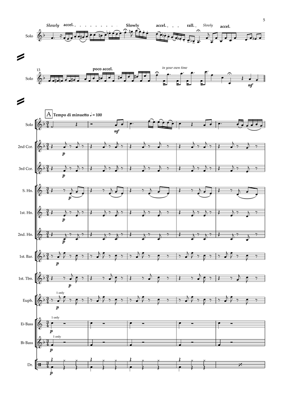 Cornet Solo - Give Me Some Ballroom Brass Band scores gallery preview page 5