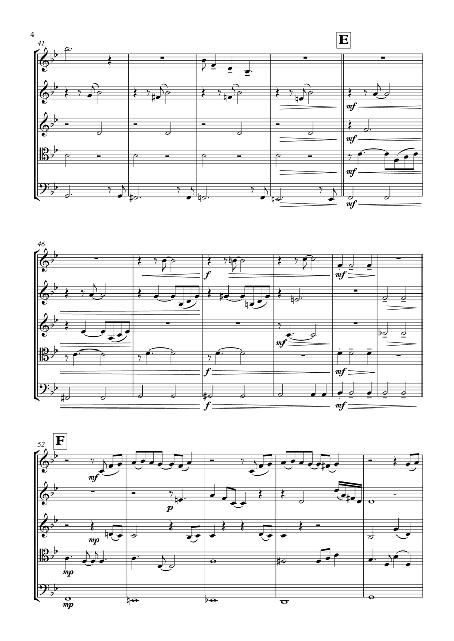 Life On Mars Brass Ensemble scores gallery preview page 4