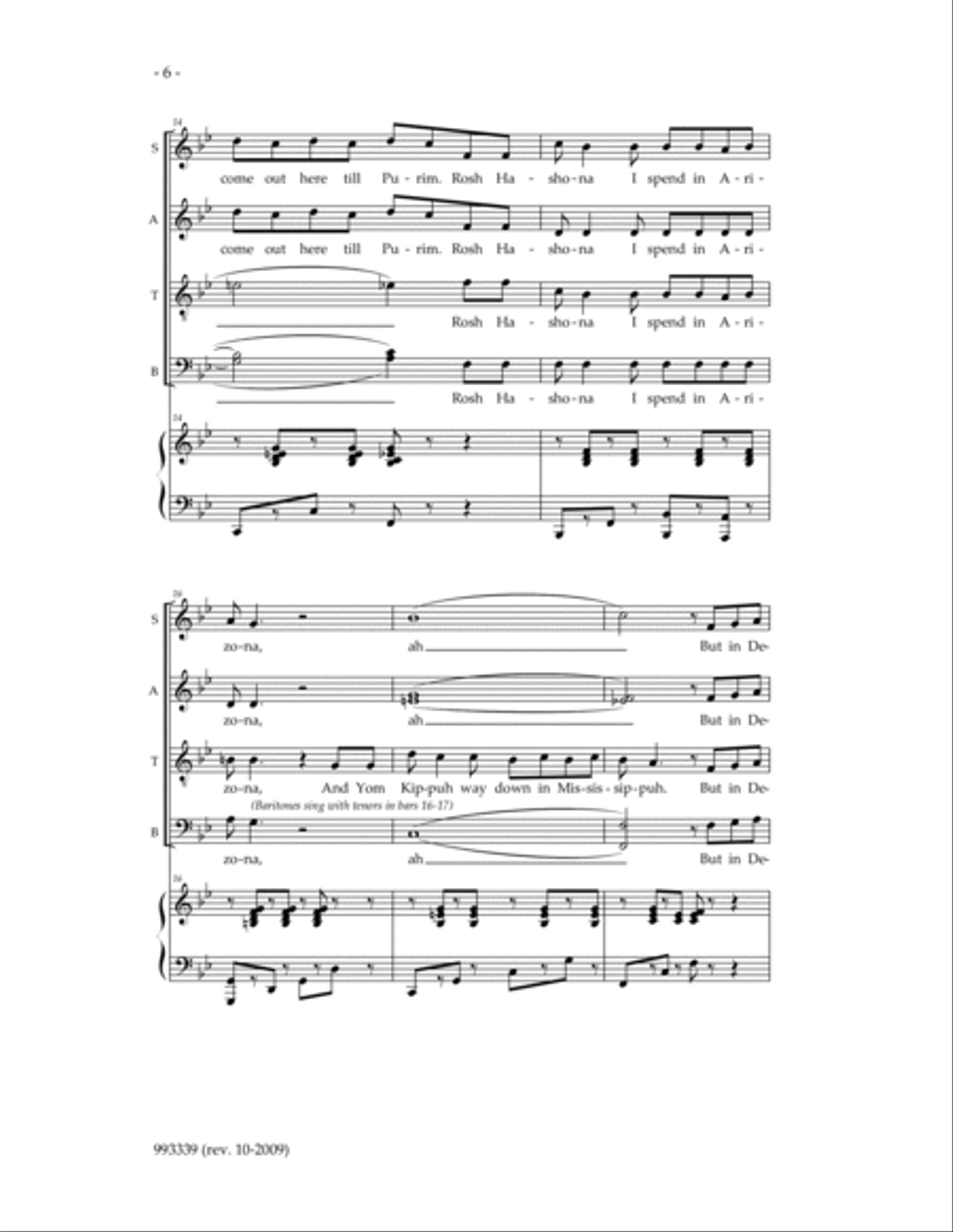Chanukah in Santa Monica 4-Part scores gallery preview page 4