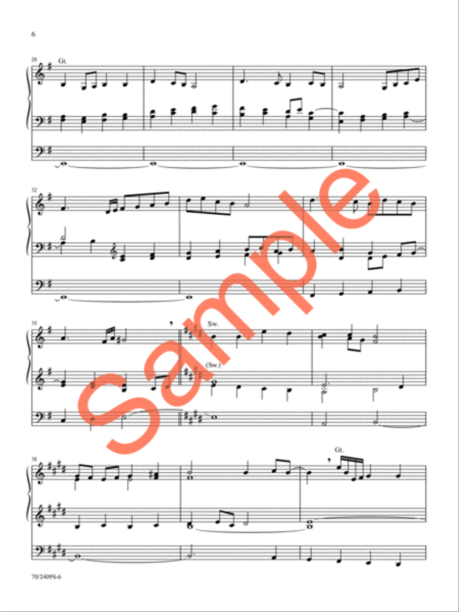 Ascension Alleluias Organ Solo scores gallery preview page 6