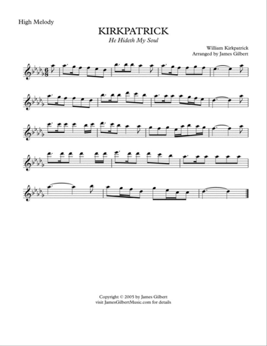 KIRKPATRICK (He Hideth My Soul) Small Ensemble scores gallery preview page 5