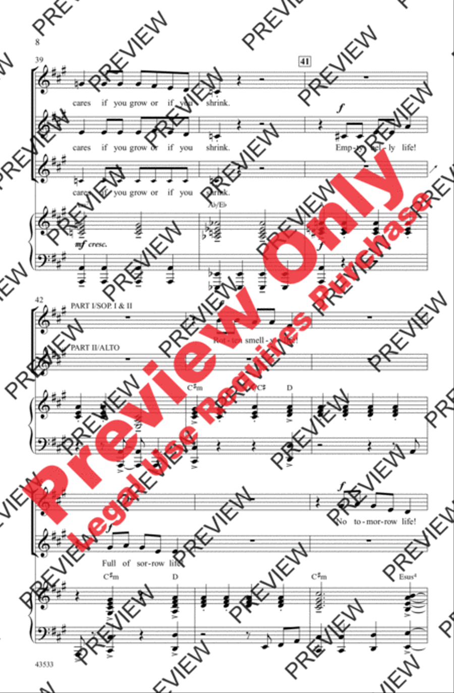 It's the Hard-Knock Life It's the Hard-Knock Life 2-Part scores gallery preview page 8
