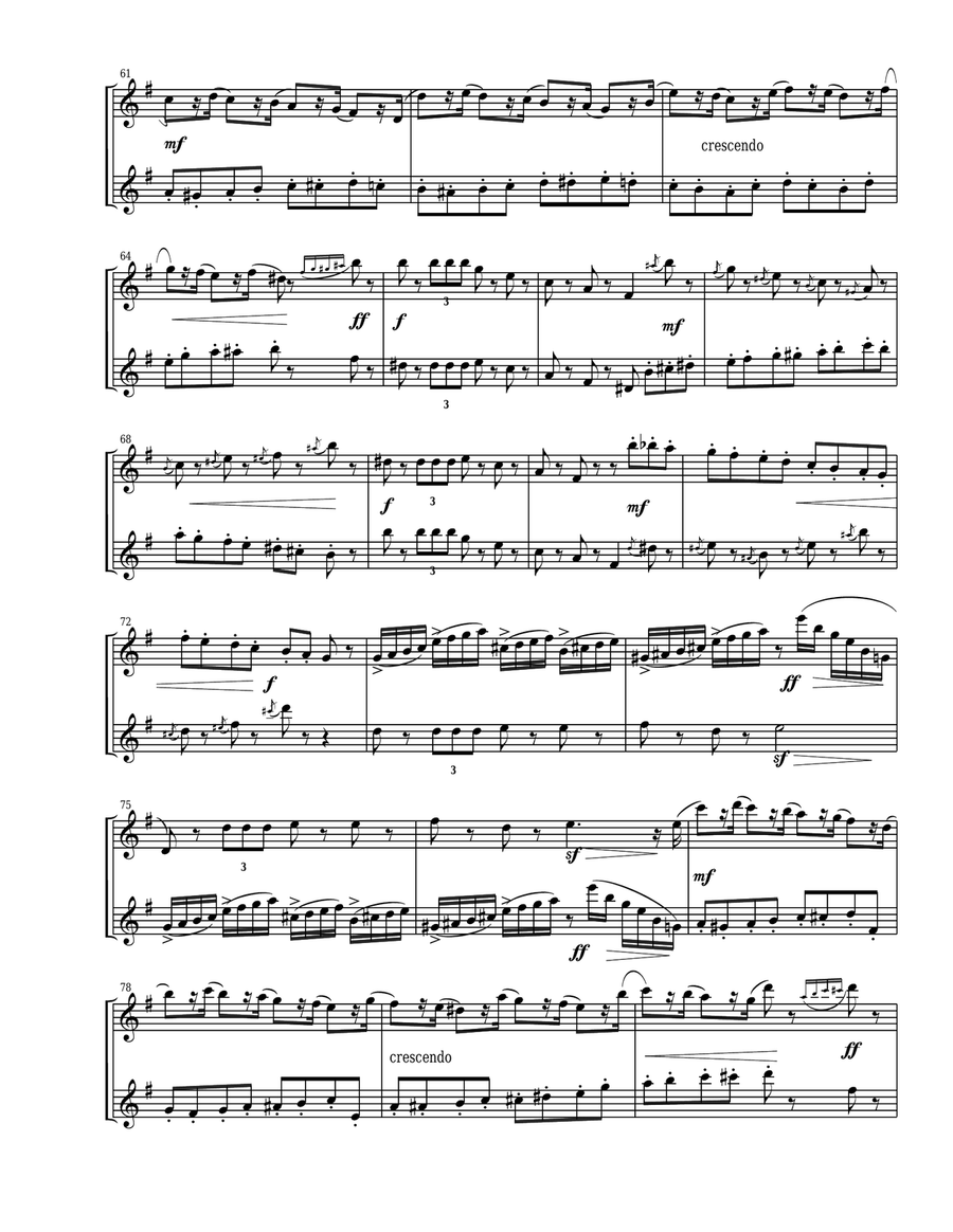 3 Pieces from The Nutcracker for Oboe Duet Woodwind Duet scores gallery preview page 4
