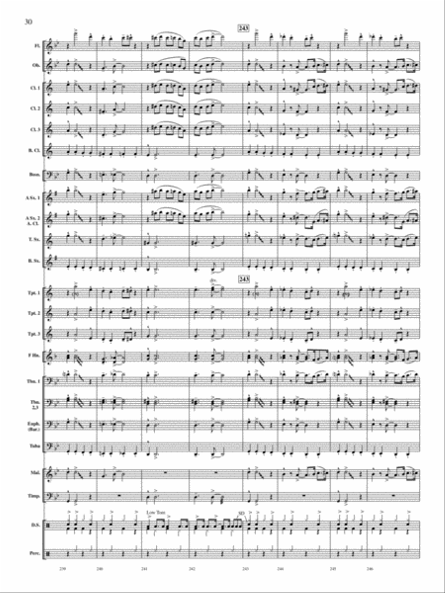 Concerto for Drum Set and Concert Band Concert Band scores gallery preview page 29