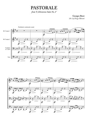 Book cover for "L'Arlesienne Suite No. 2" for Brass Quartet