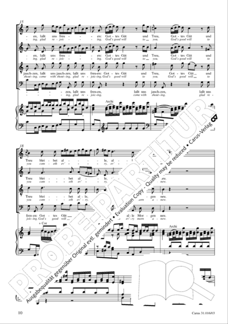Lord God, thy praise we sing (Herr Gott, dich loben wir) ATB scores gallery preview page 11