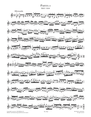 Partita II, BWV 1004