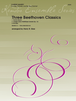 Book cover for Three Beethoven Classics
