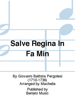 Book cover for Salve Regina In Fa Min