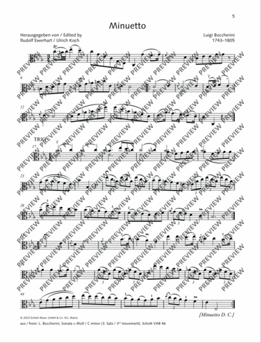 Minuetto Minuetto Piano Accompaniment scores gallery preview page 4