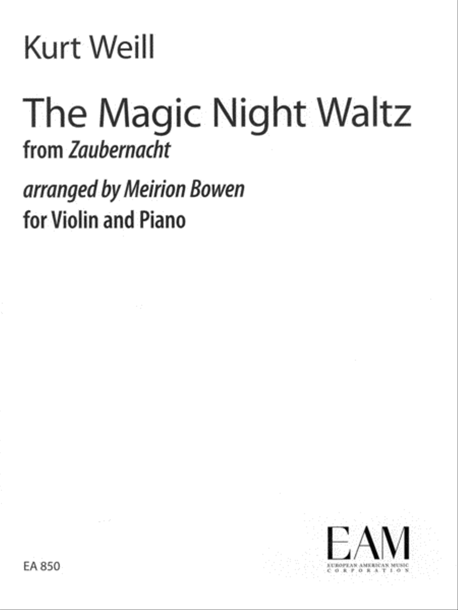 The Magic Night Waltz from Zaubernacht Violin Solo scores gallery preview page 1