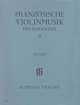 Book cover for French Violin Music of the Baroque Era – Volume II