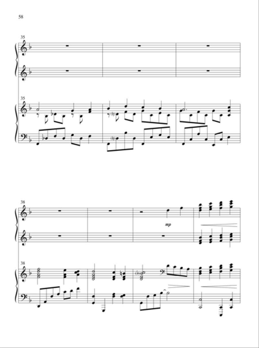 The Glories of My God and King Piano Duet scores gallery preview page 34