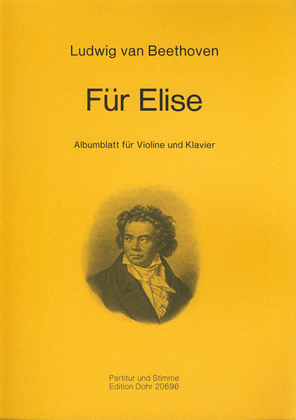 Book cover for Für Elise -Albumblatt für Violine und Klavier-